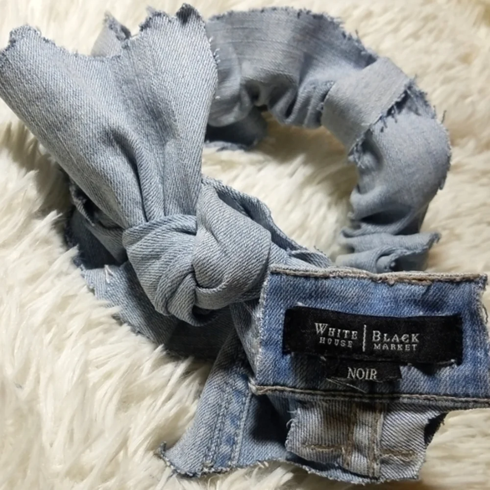 TASTY RAW EDGE DENIM HEADBANZ- 